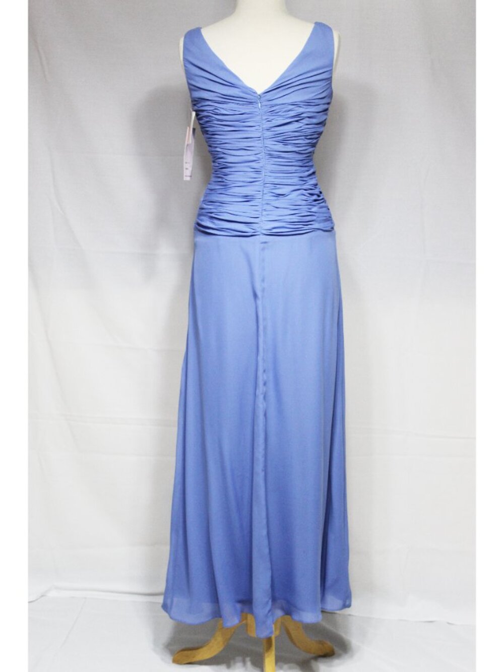 Poly USA #5734 Chiffon Mother's Formal Gown-Size Small-PERIWINKLE BLUE- NWTags - Picture 2 of 5